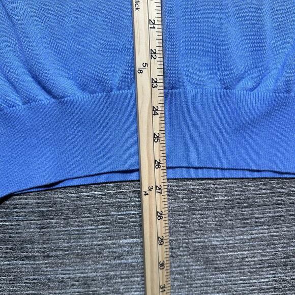 Peter Millar Vest Men's Large Blue Full Zip Vintage Silk Cashmere - Picture 7 of 12